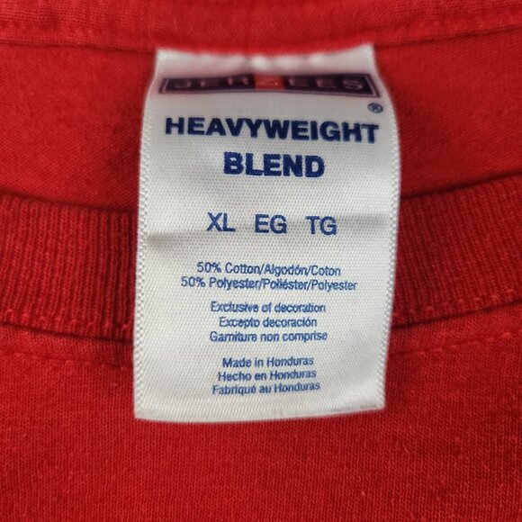 St Louis Cardinals Shirt Extra Large Rally Squirrel Glennon Short Sleeve MLB Red - Picture 8 of 9